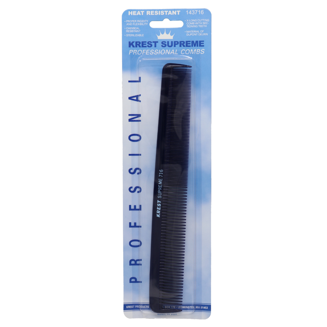 Krest Combs 8.5 IN. Supreme Professional Comb Extra-Long Cutting combs Sectioning Tooth 1 Pc.