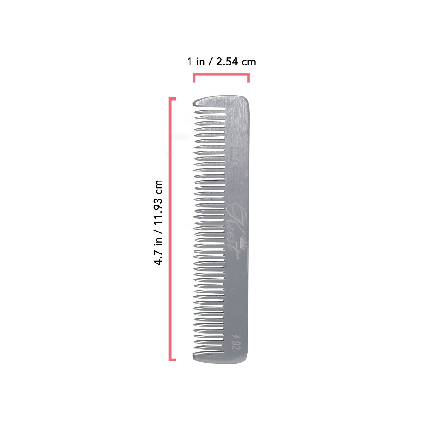 Krest Professional Metal Combs Aluminum Combs 100% Hand-Finished.