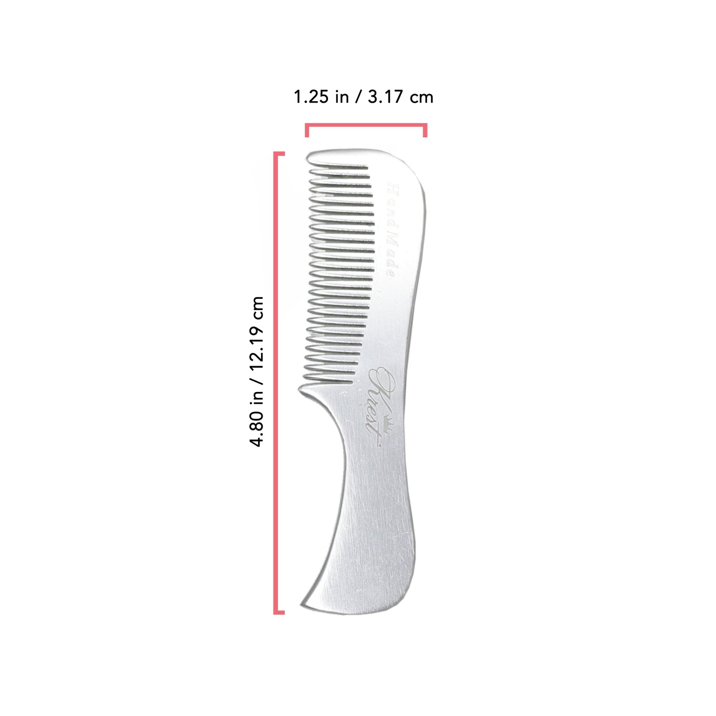 Krest Professional Metal Combs Aluminum Combs 100% Hand-Finished.