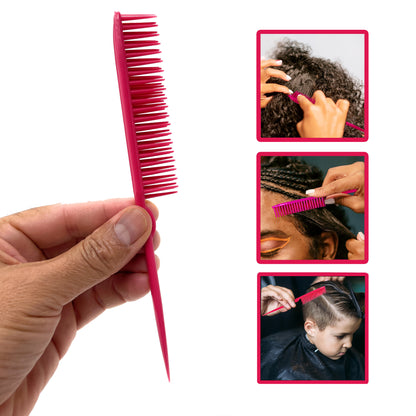 Allegro Combs 60 Parting 3-Row Combs With Rattail 2 Count