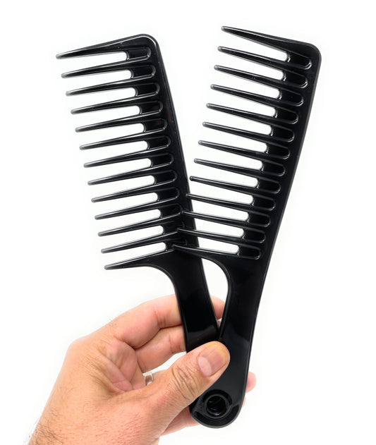 Aristocrat XL Rake Combs Wide Tooth Large Hair Detangling 2 Count