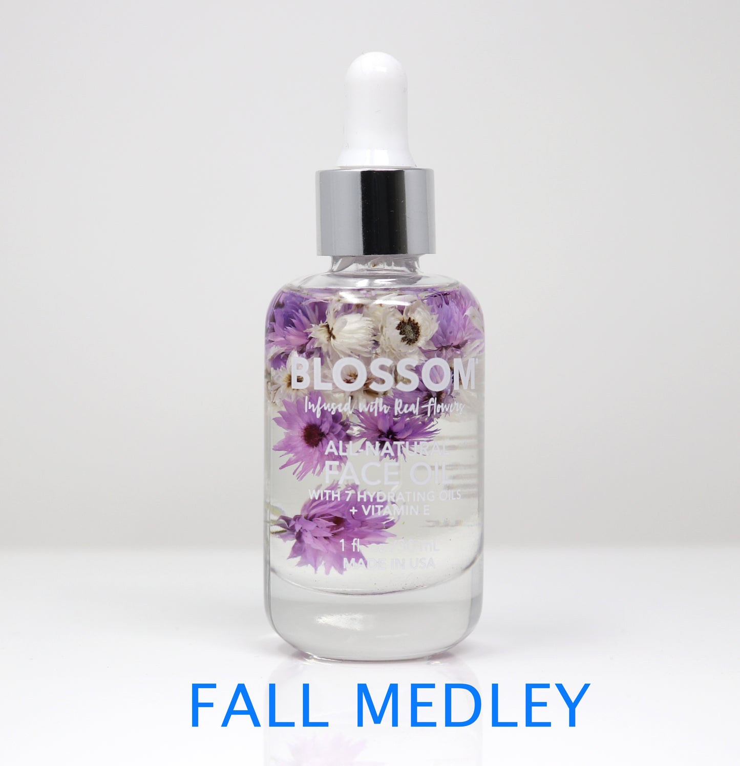 Blossom 100% All-Natural & Hydrating Face Oil 9 Essential Plant & Flower Oils 1 Oz. 1 Pc.