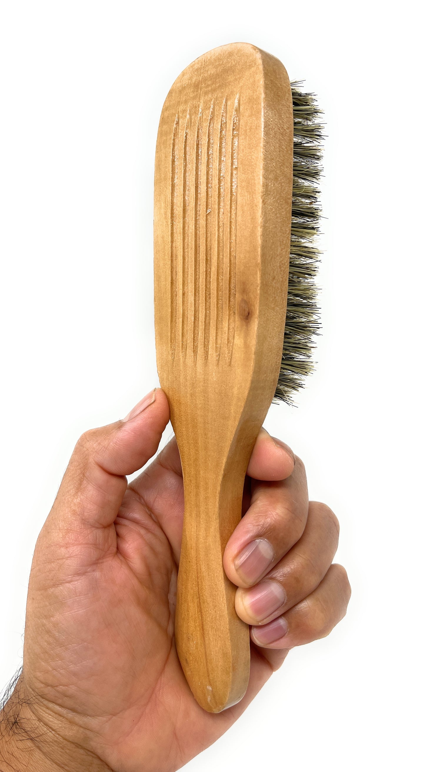 Phillips Brush 440 The Wave Hair Brush 7-Row Pure Soft Bristle Wood Handle.