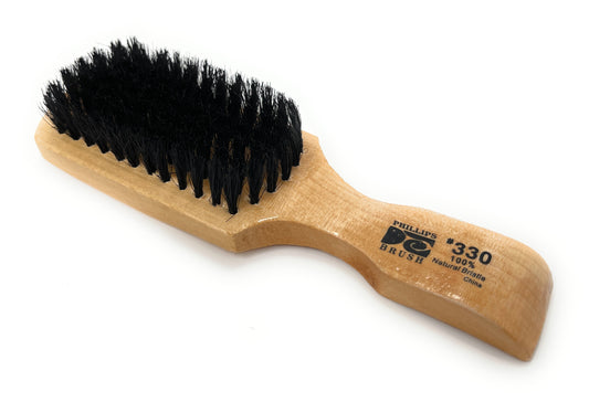 Phillips Brush #330 Club Brush 100% Pure Bristle 7 Rows Wooden Handle