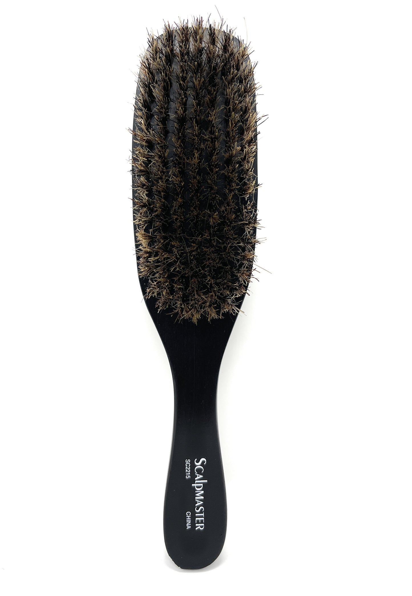 Scalpmaster Wave Hair Brush Stiff Boar Bristles Wood Handle 1 Pc.