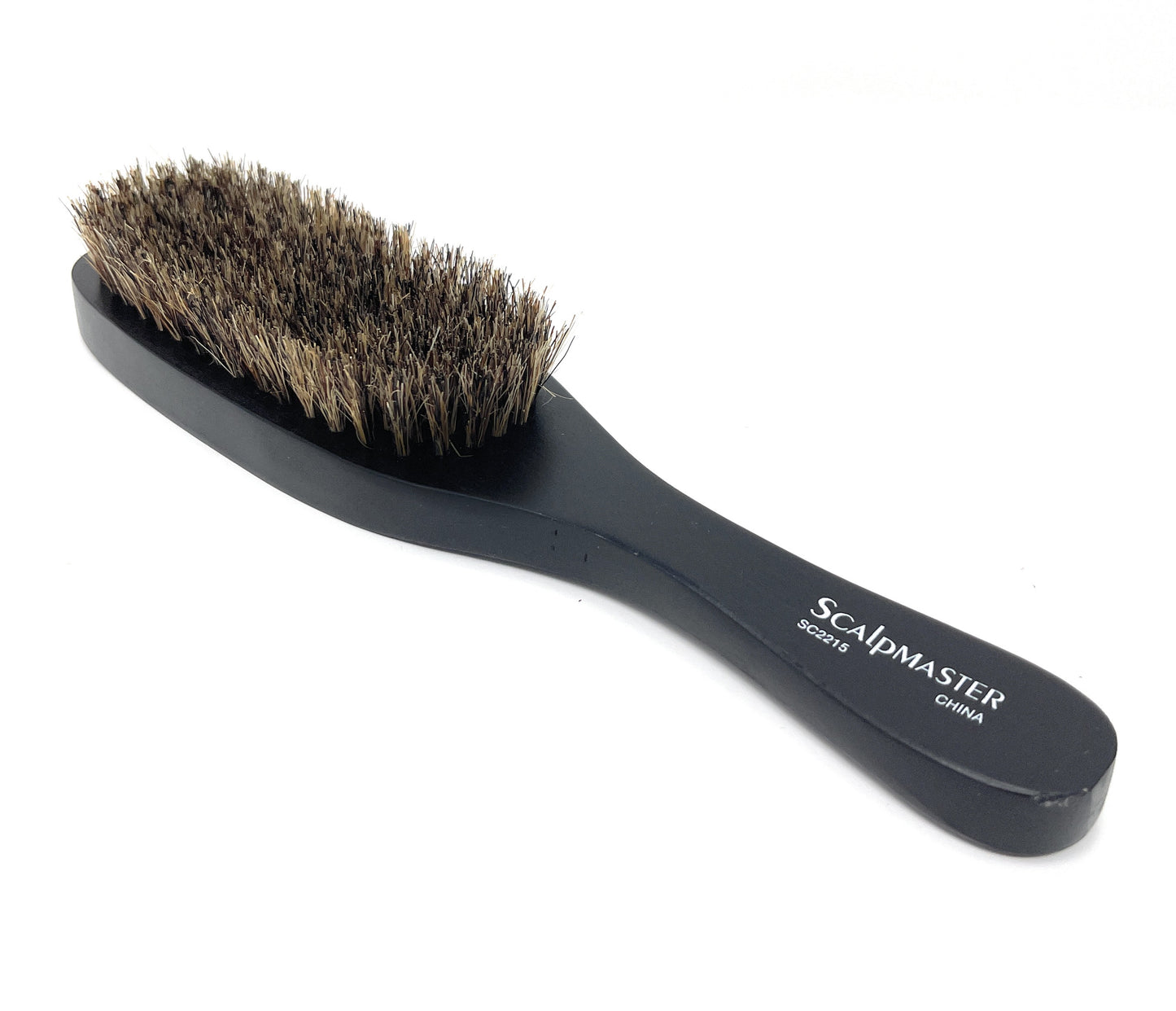 Scalpmaster Wave Hair Brush Stiff Boar Bristles Wood Handle 1 Pc.