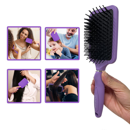 Styling Gear 104 Hair Brush Cushion Paddle Brush 13 Row Brush For Woman Hairbrush For Thick Hair  1 Pc.