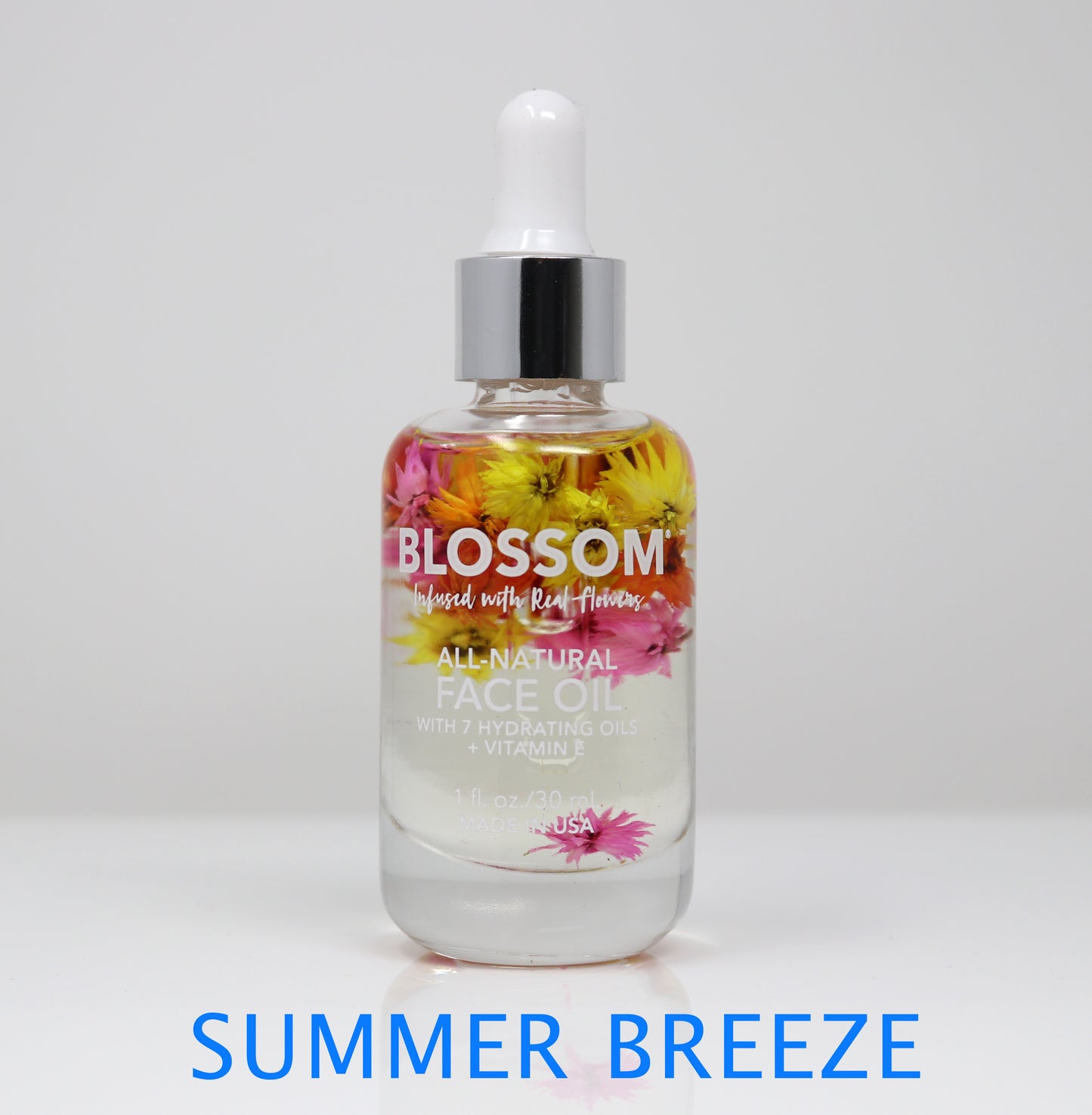 Blossom 100% All-Natural & Hydrating Face Oil 9 Essential Plant & Flower Oils 1 Oz. 1 Pc.