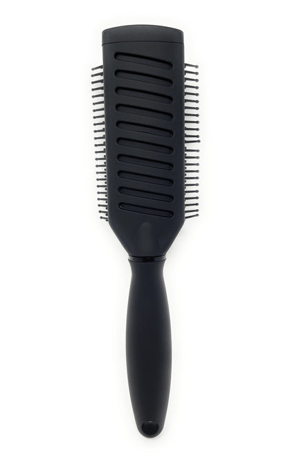 Scalpmaster Rubberized Base Hair Brush Styling For Curly Wavy Hair Black 1 Pc.