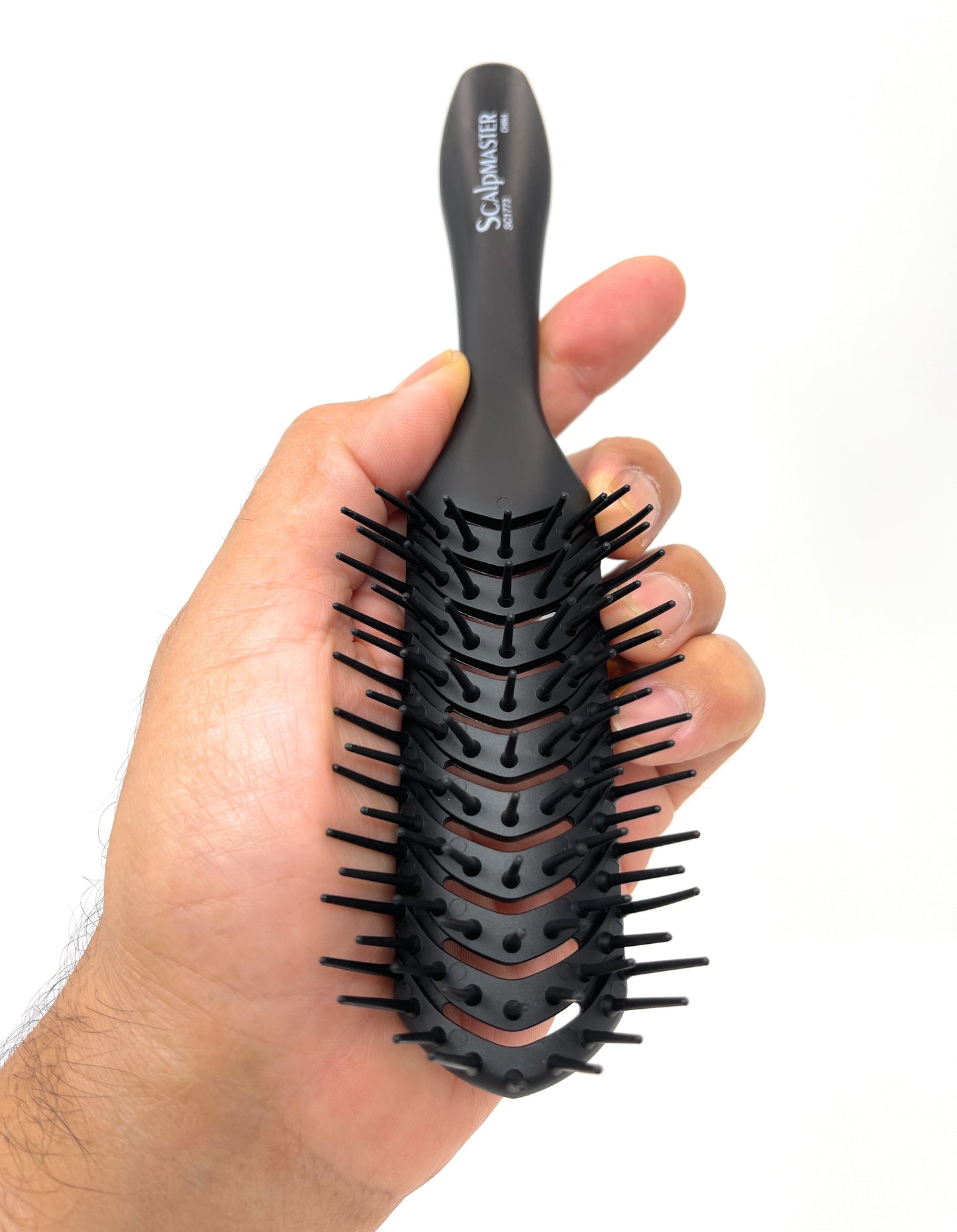 Scalpmaster Vent Hair Brush Soft Flexible Teeth For Detangling Hair Brush Straightening Brush 1 Pc.