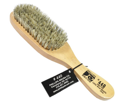 Phillips Brush 440 The Wave Hair Brush 7-Row Pure Soft Bristle Wood Handle.