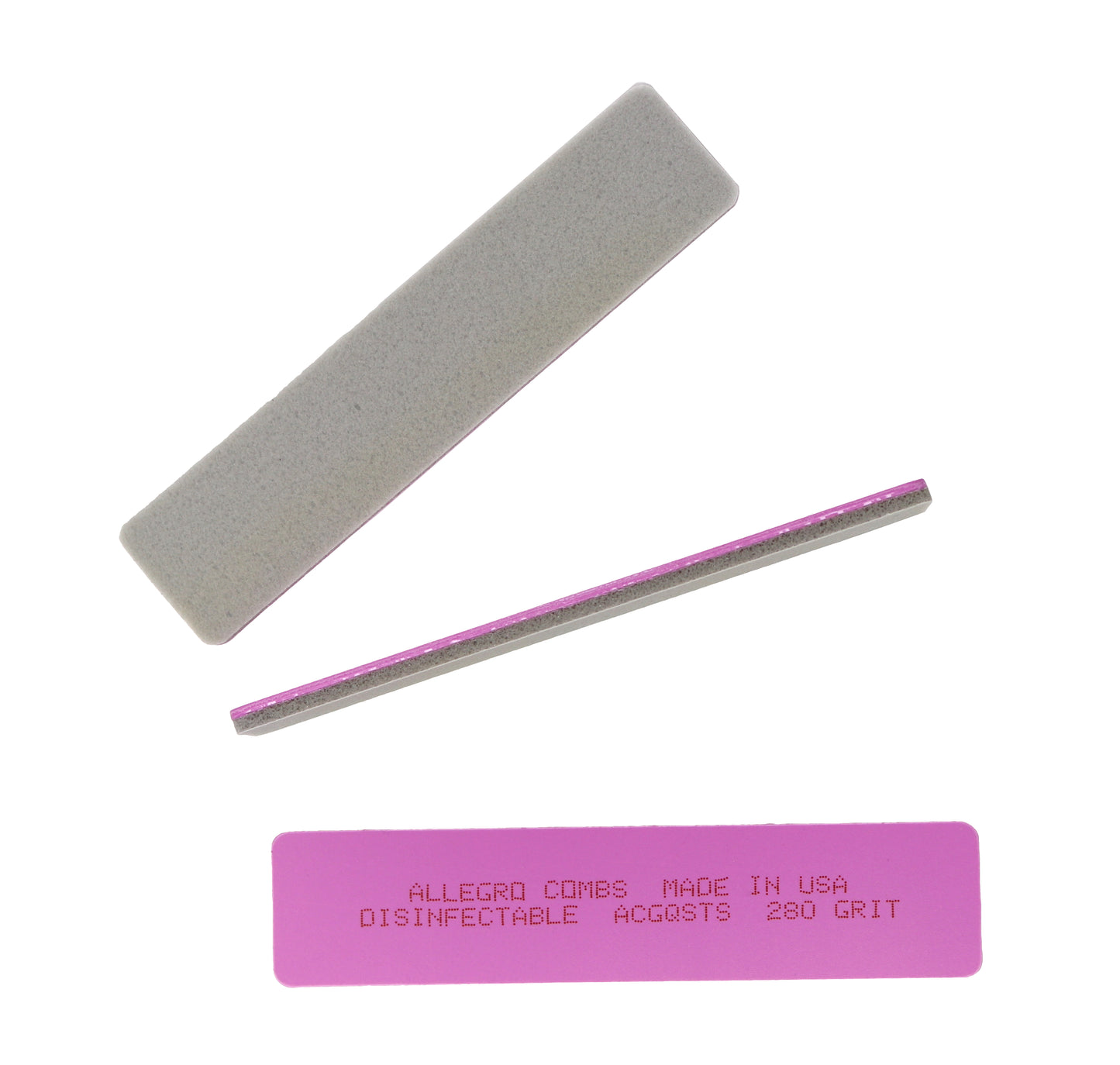 Allegro Combs Nail Files Hard Shell Soft Sponge 3 Count