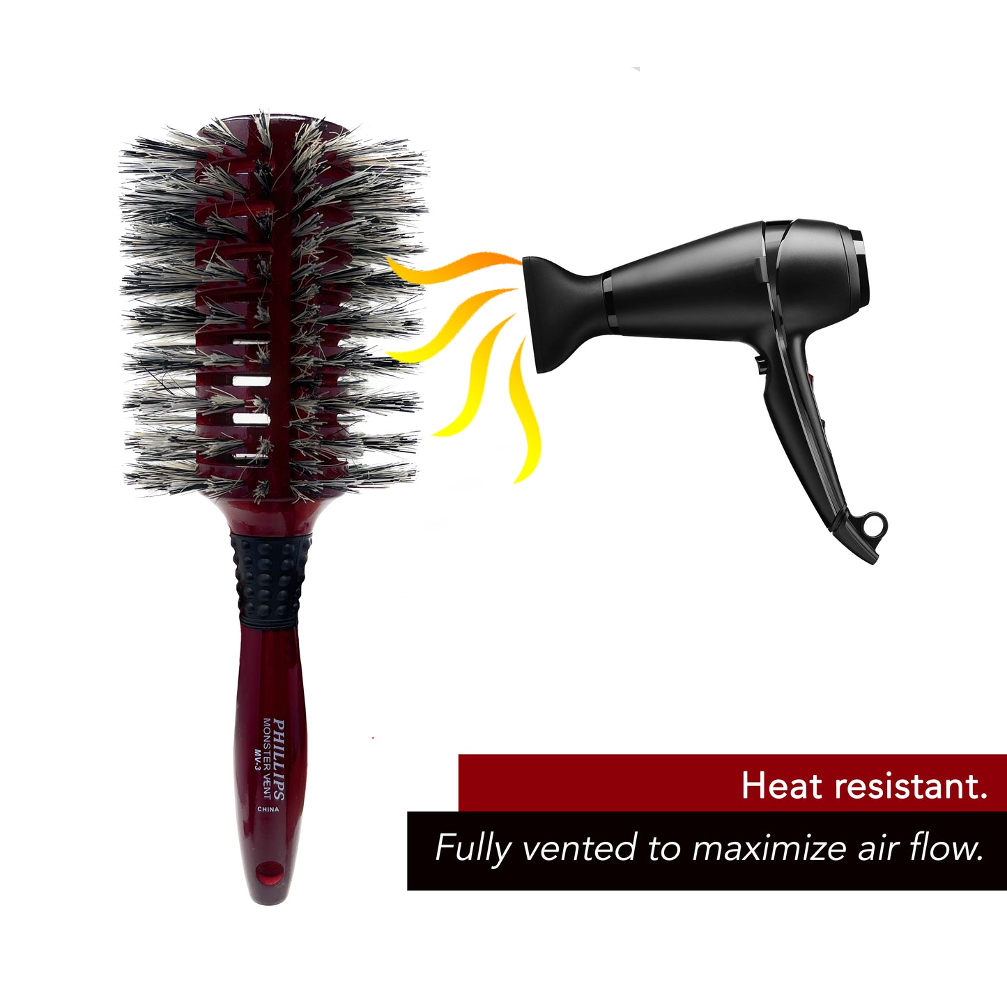 Phillips Brush Monster Vent Barrel - Dry Brush For Woman